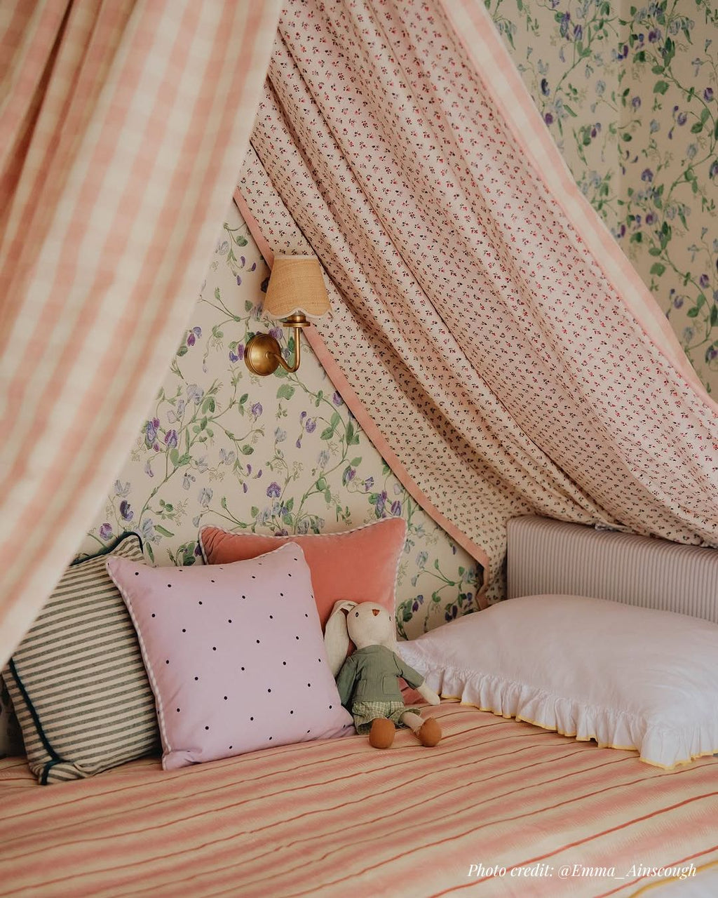 yellow frill bedding in cotton with canopy - emma ainscough interiors