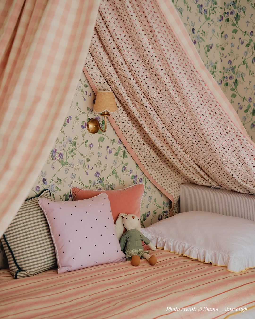 yellow frill bedding in cotton with canopy - emma ainscough interiors