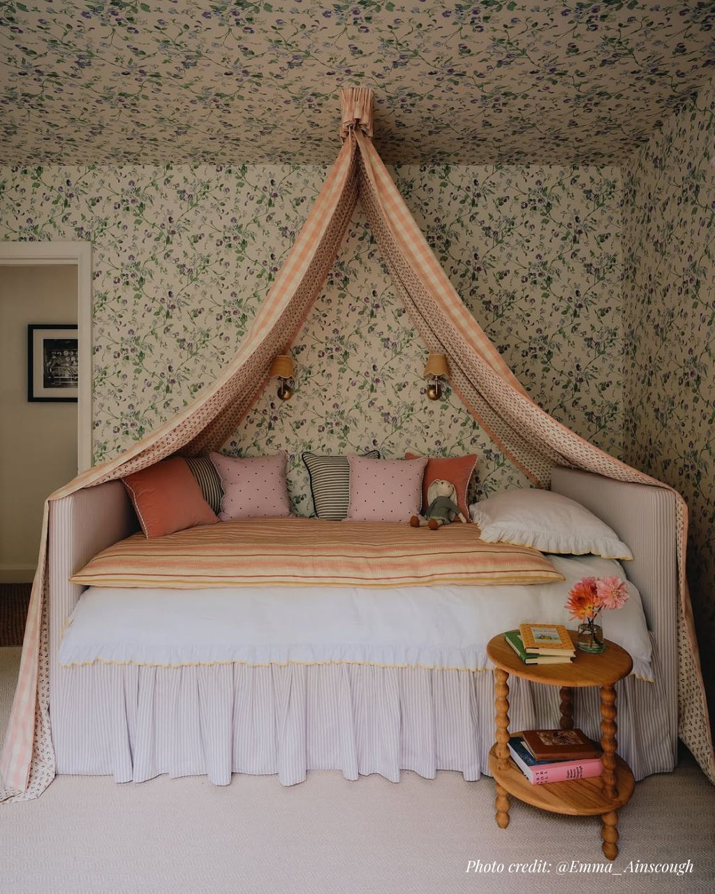 yellow frill bedding in cotton emma ainscough design - bed canpy