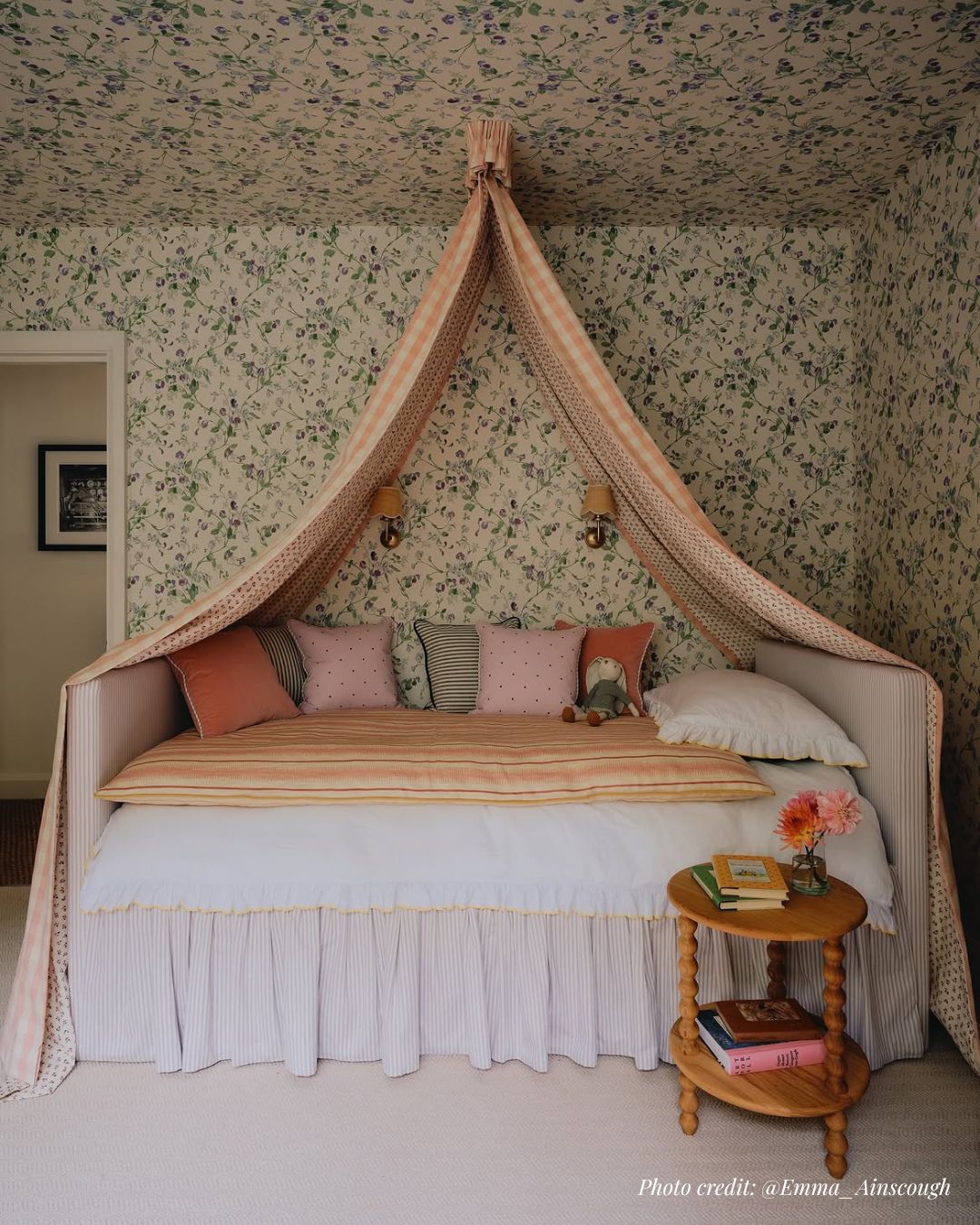 yellow frill bedding in cotton emma ainscough design - bed canpy