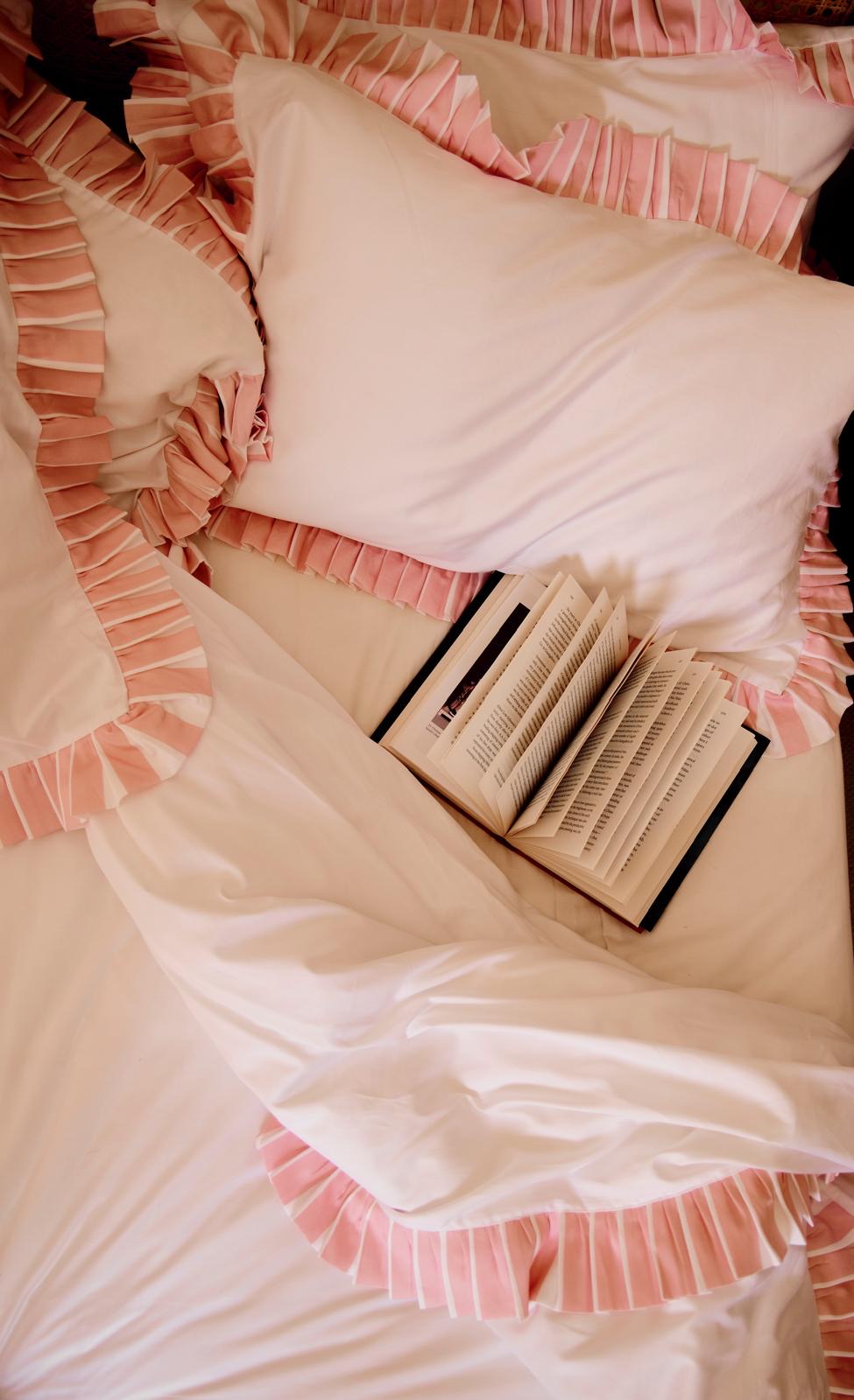 Marshmallow Stripe Pillowcase pair
