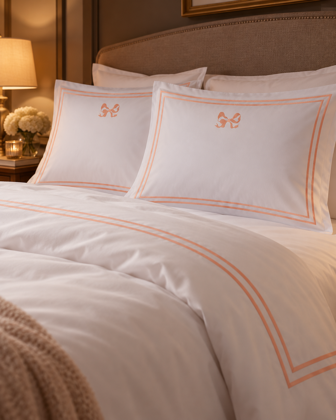 Arabella Bow Oxford Pillowcase Pair