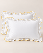 Provence pillowcase pair - Butter yellow