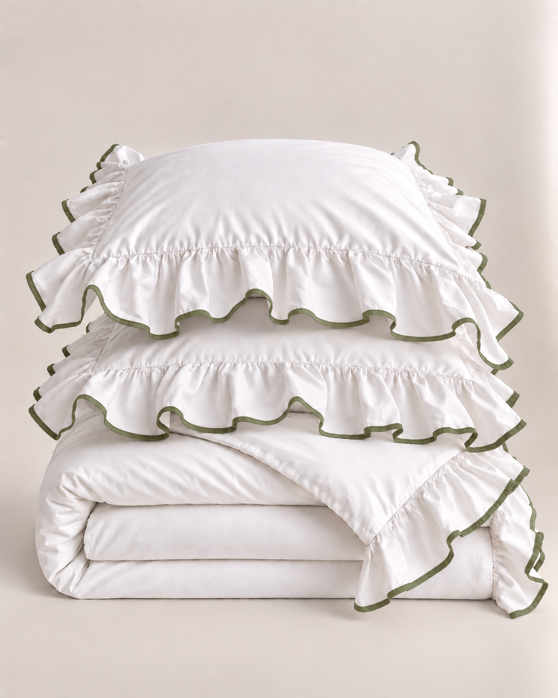 Provence - Duvet Set - Olive green