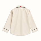 The Red Heart Pyjama – Black Piping