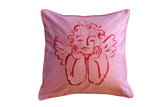 Rose Cherub Cushion