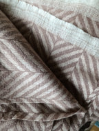 Chevron Chic Alpaca Throw- Wafer