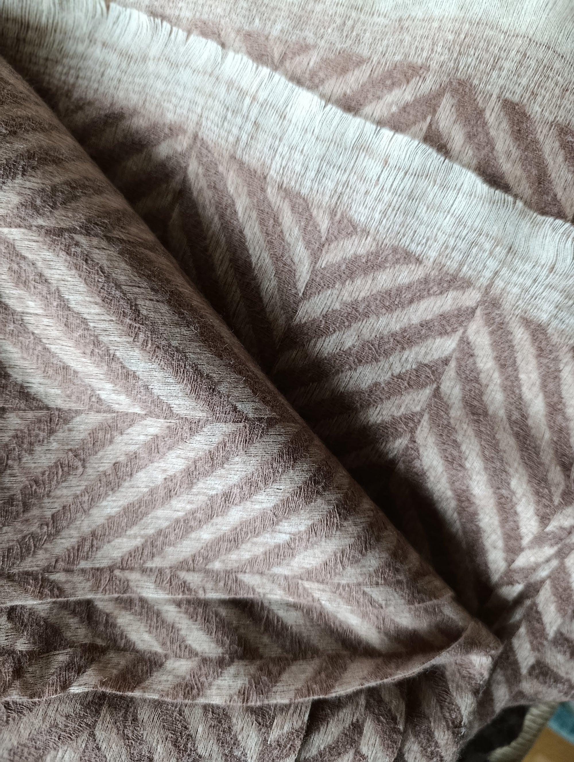 Chevron Chic Alpaca Throw- Wafer