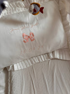 Arabella Bow Ruffle Frill Pillowcase Pair