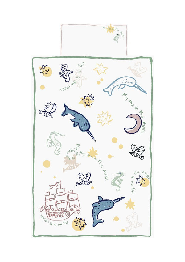Fly me to the Moon - Reversible Duvet Set