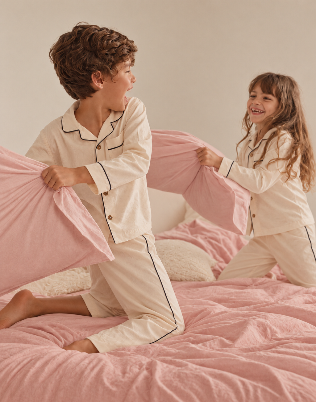 The Red Heart Pyjama – Cherry Red Piping