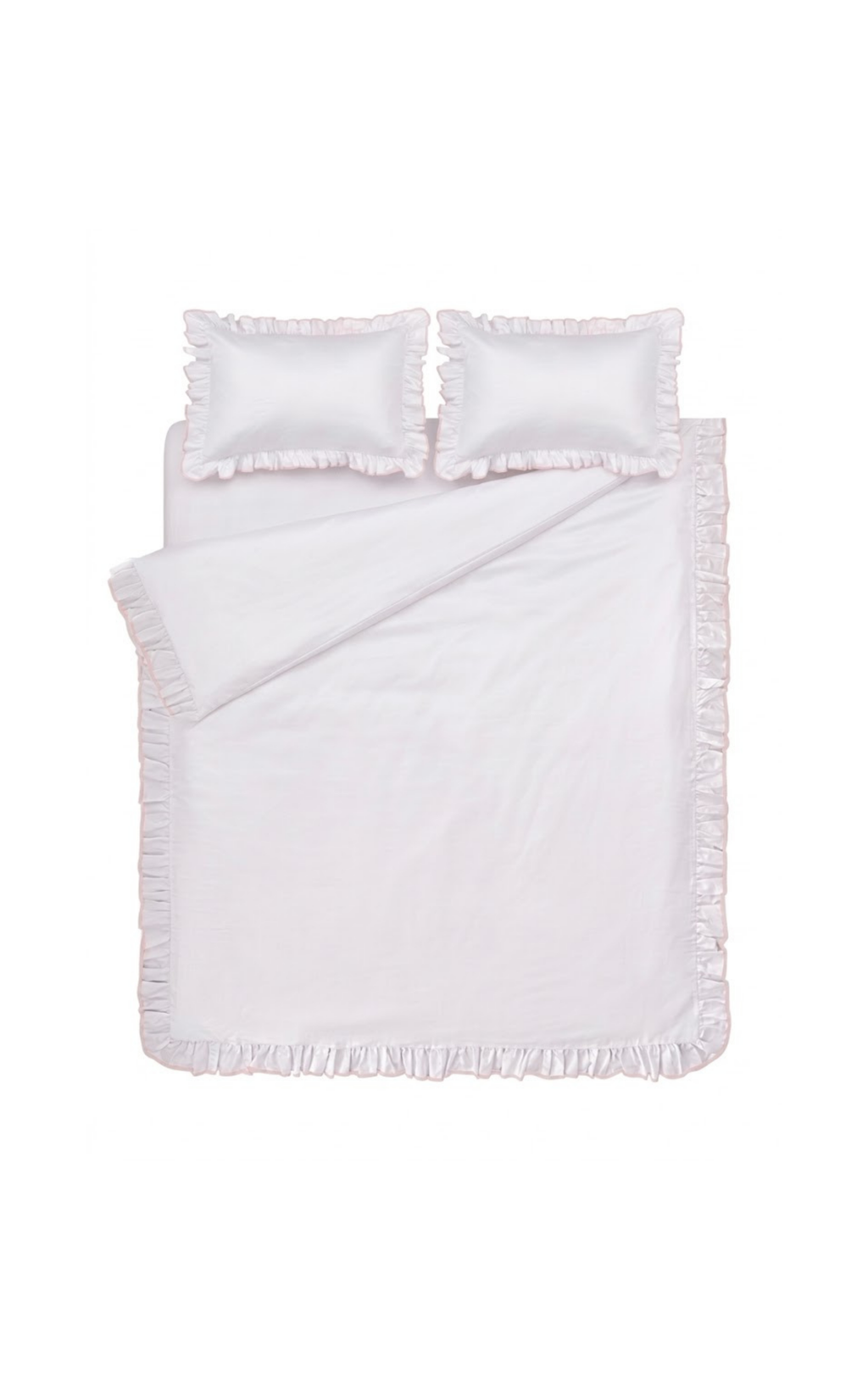 Provence dusty pink- frill duvet set