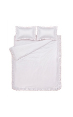 Provence dusty pink- frill duvet set