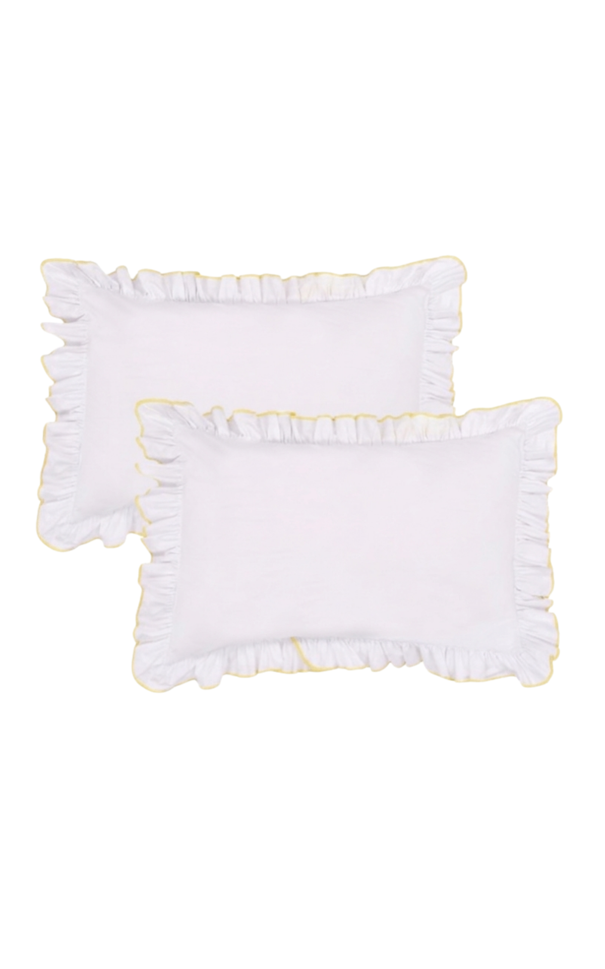 Provence pillowcase pair - Butter yellow