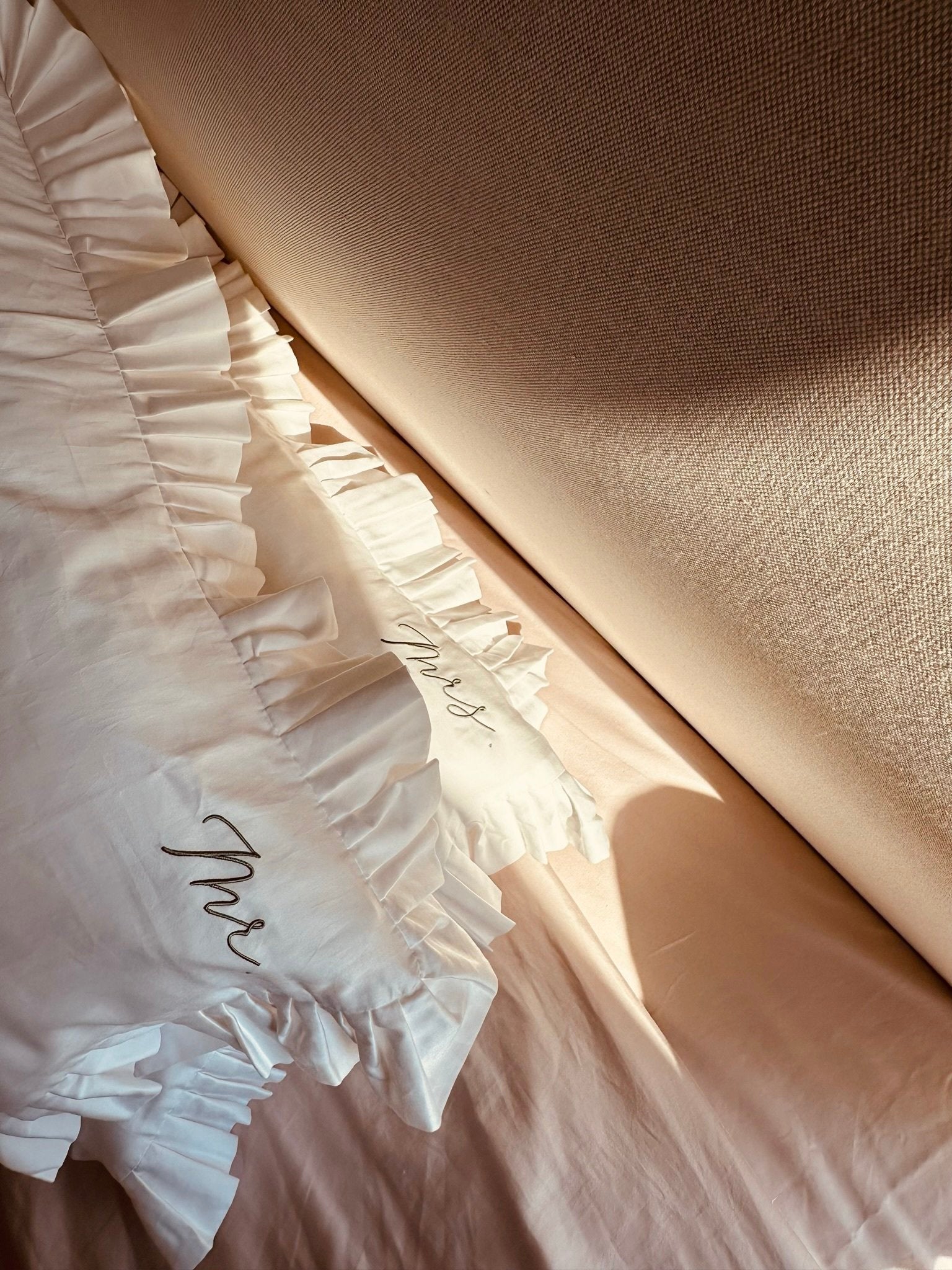Mr. & Mrs. Pillow Case pair