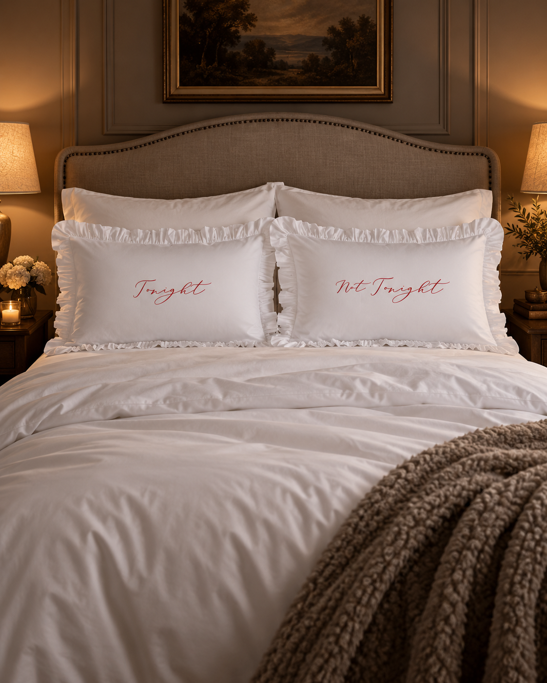 Tonight - Not Tonight Pillowcase Pair