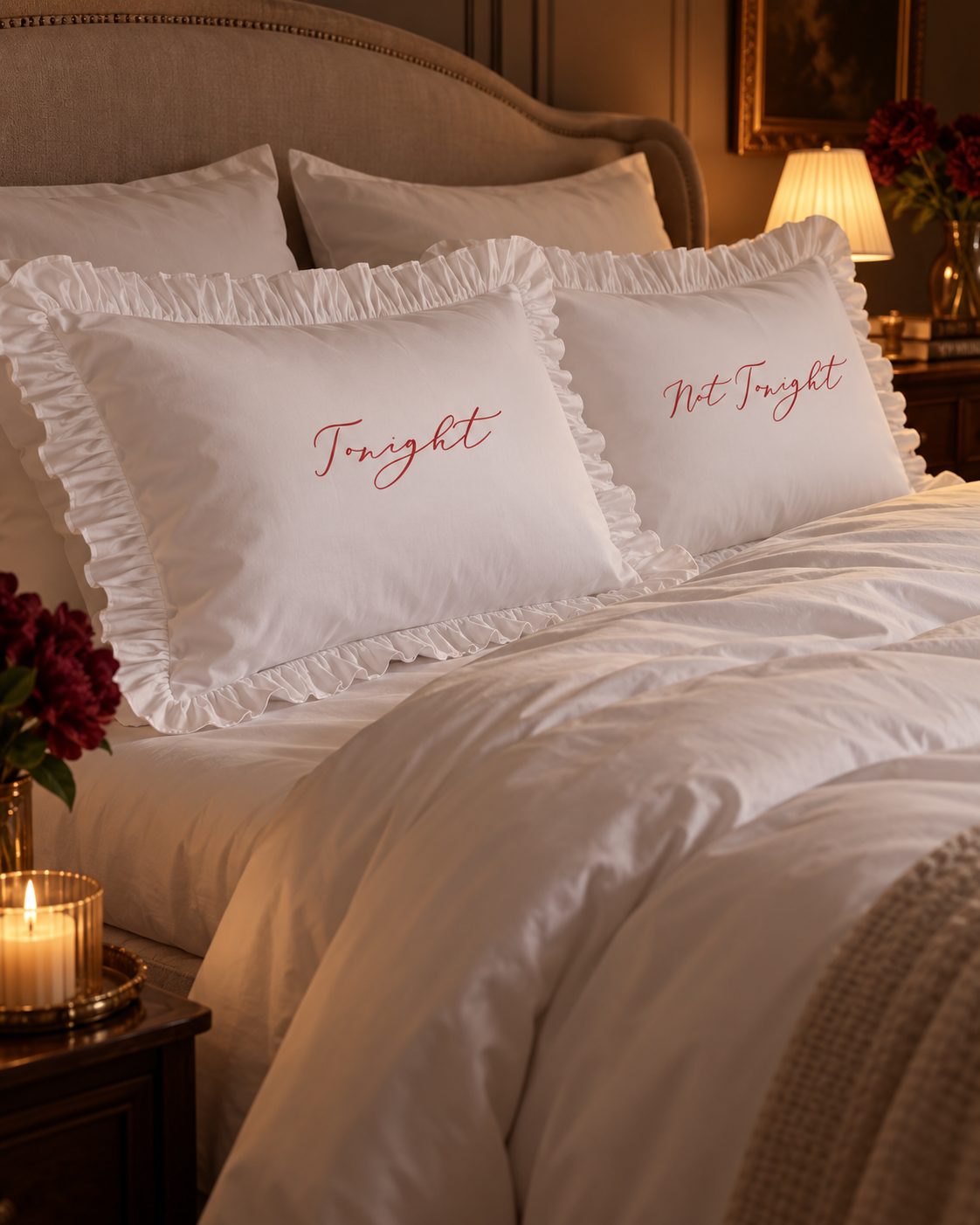 Tonight - Not Tonight Pillowcase Pair